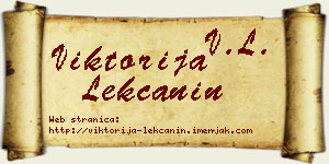 Viktorija Lekčanin vizit kartica